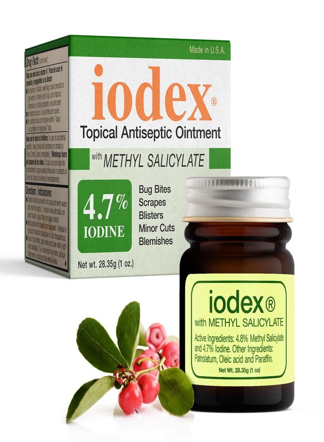 IODEX BAAR Methyl Salicylate Topical Ointment, Formulated with 4.7% Iodine, 1 oz - Image 1